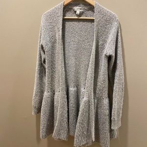 ELLE Maxi Gray Knit Cardigan